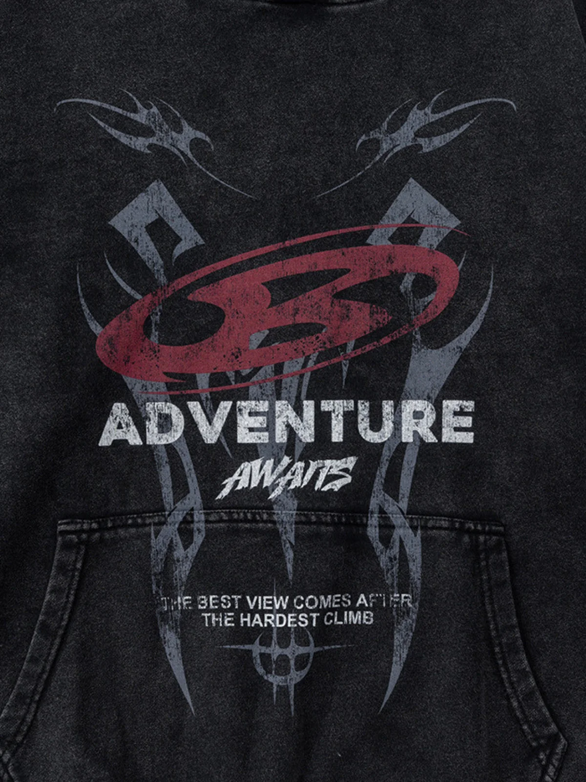 ADVENTURE - Oversized Print Hoodie - Image 3