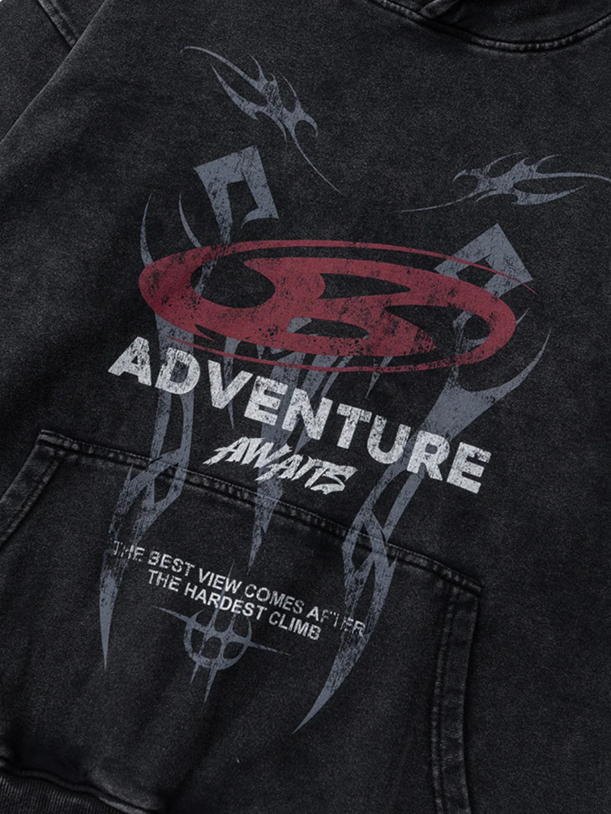 ADVENTURE - Oversized Print Hoodie - Image 4