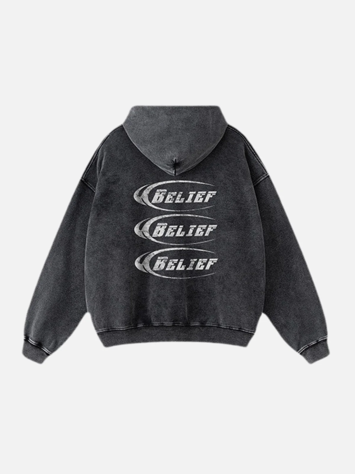 BELIEF - Oversized Graphic Hoodie - Image 4