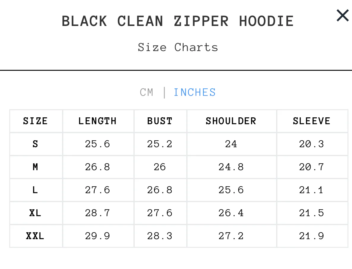 BLACK CLEAN ZIPPER HOODIE - Image 4