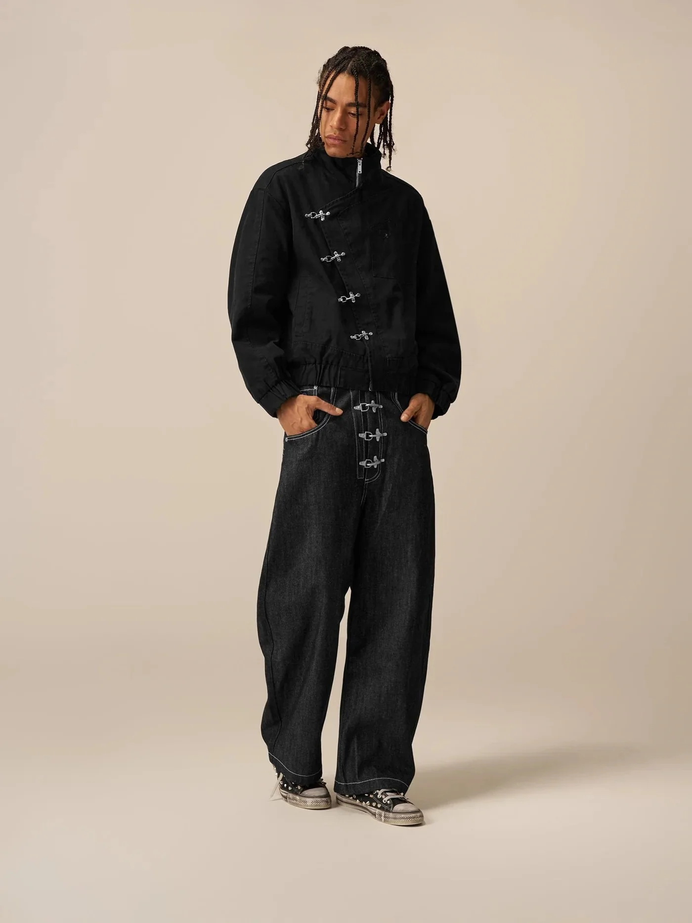 Lunara®Metal Button Jacket - Image 3