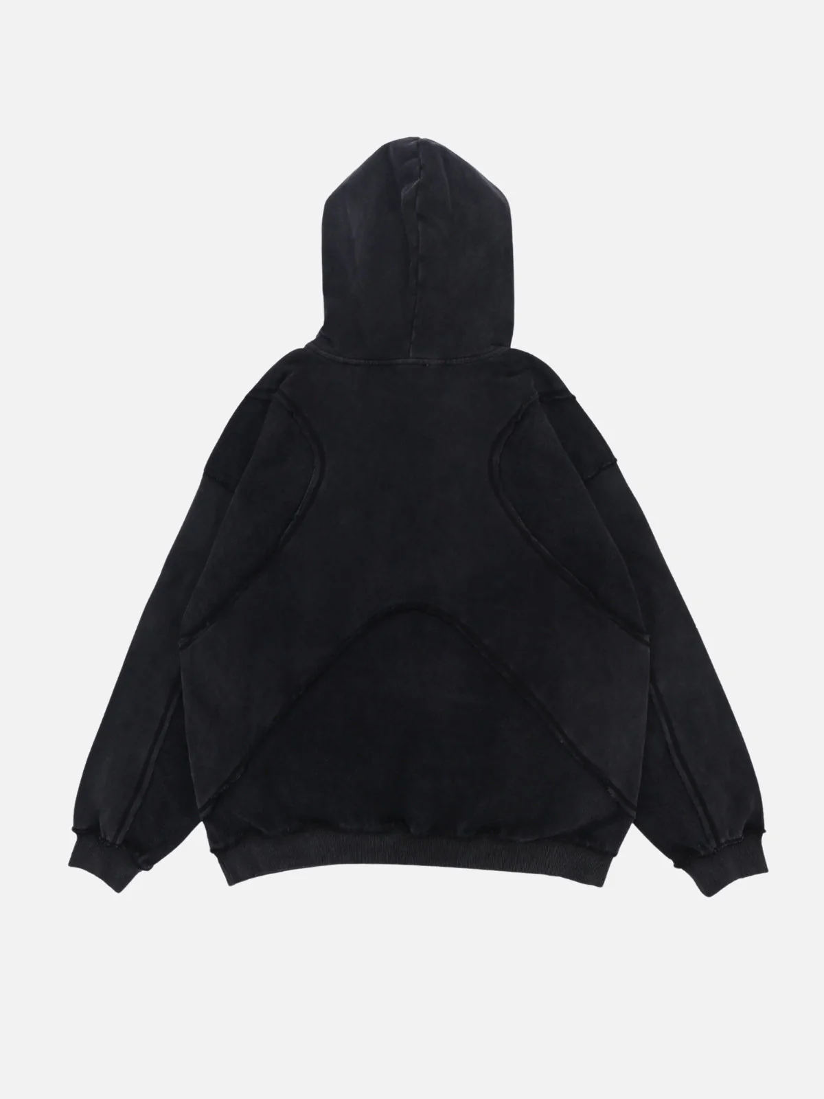 CRUNCHED - Oversized Embroidered Hoodie - Image 4