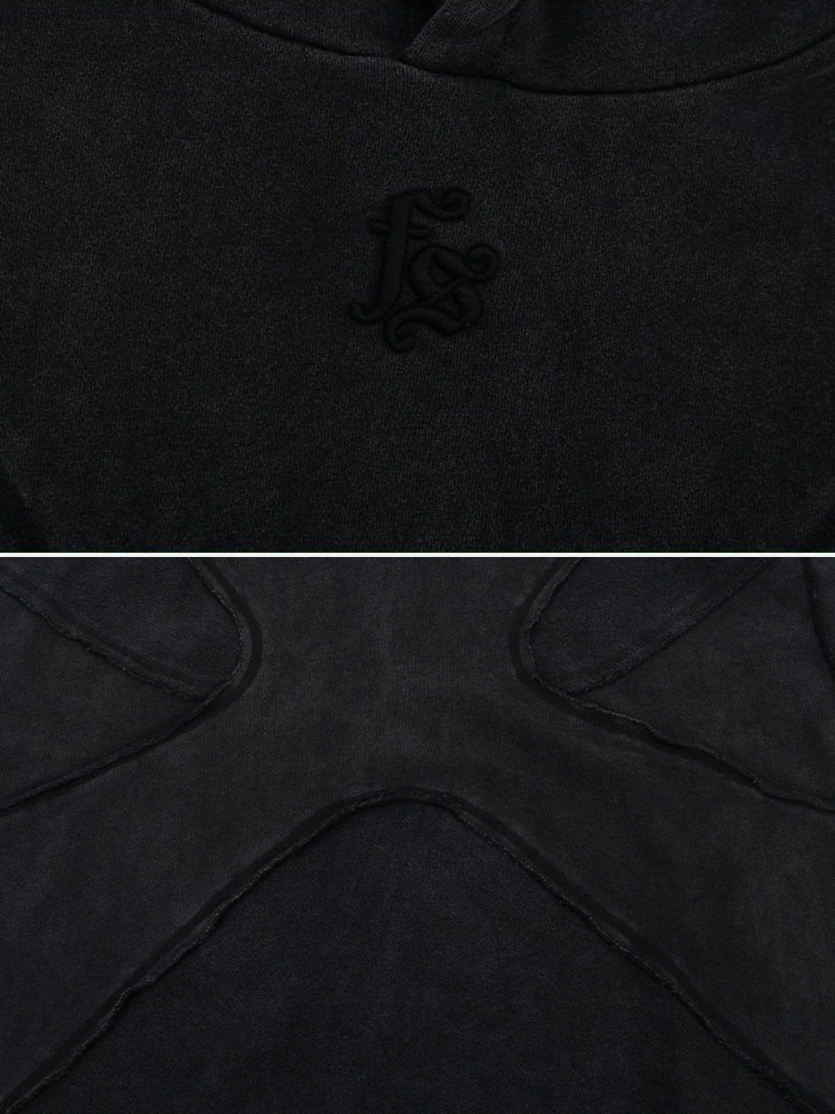 CRUNCHED - Oversized Embroidered Hoodie - Image 5