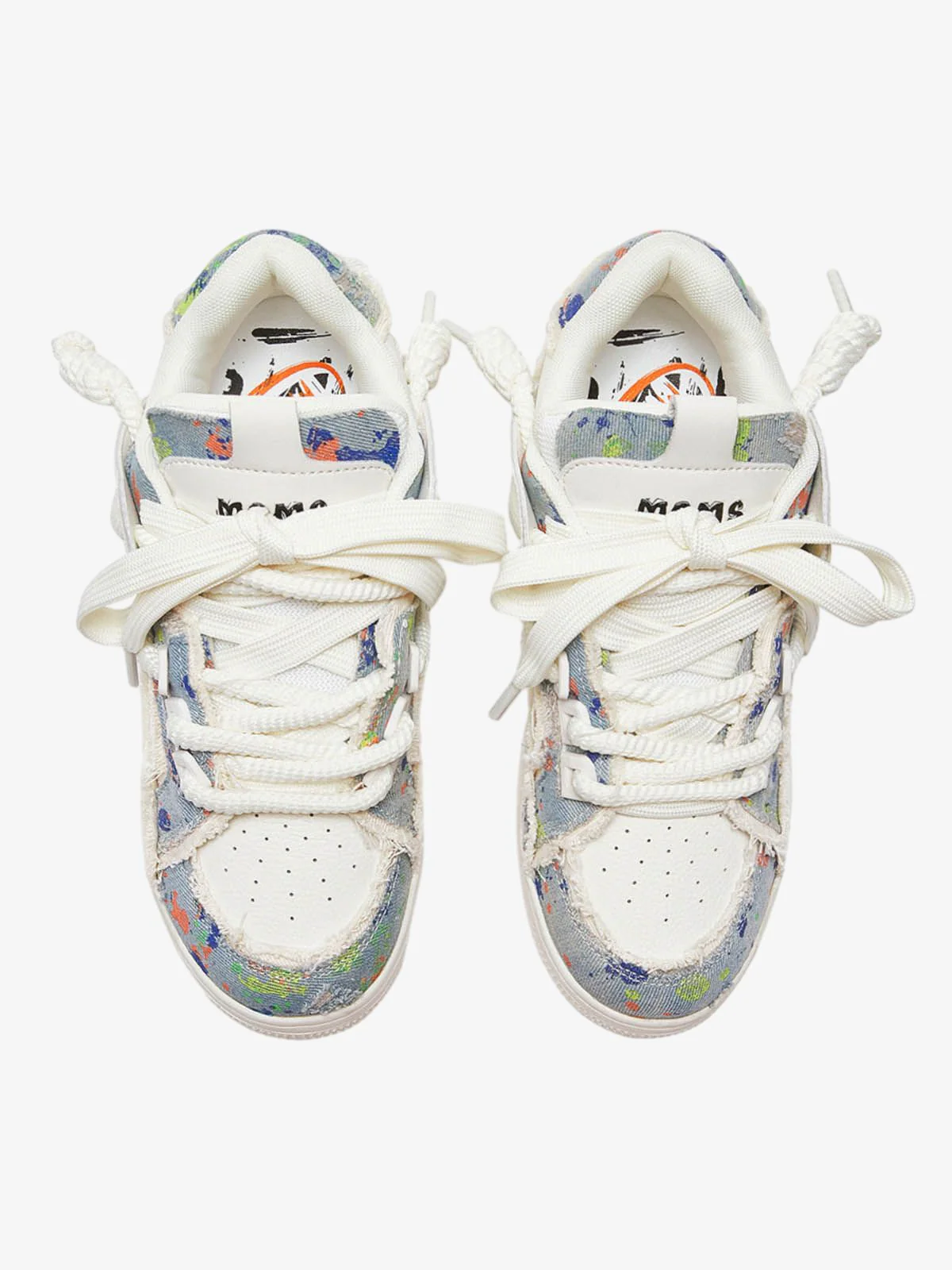 Destruction Series Tassel Contrast Color Sneakers - 2356 - Image 10
