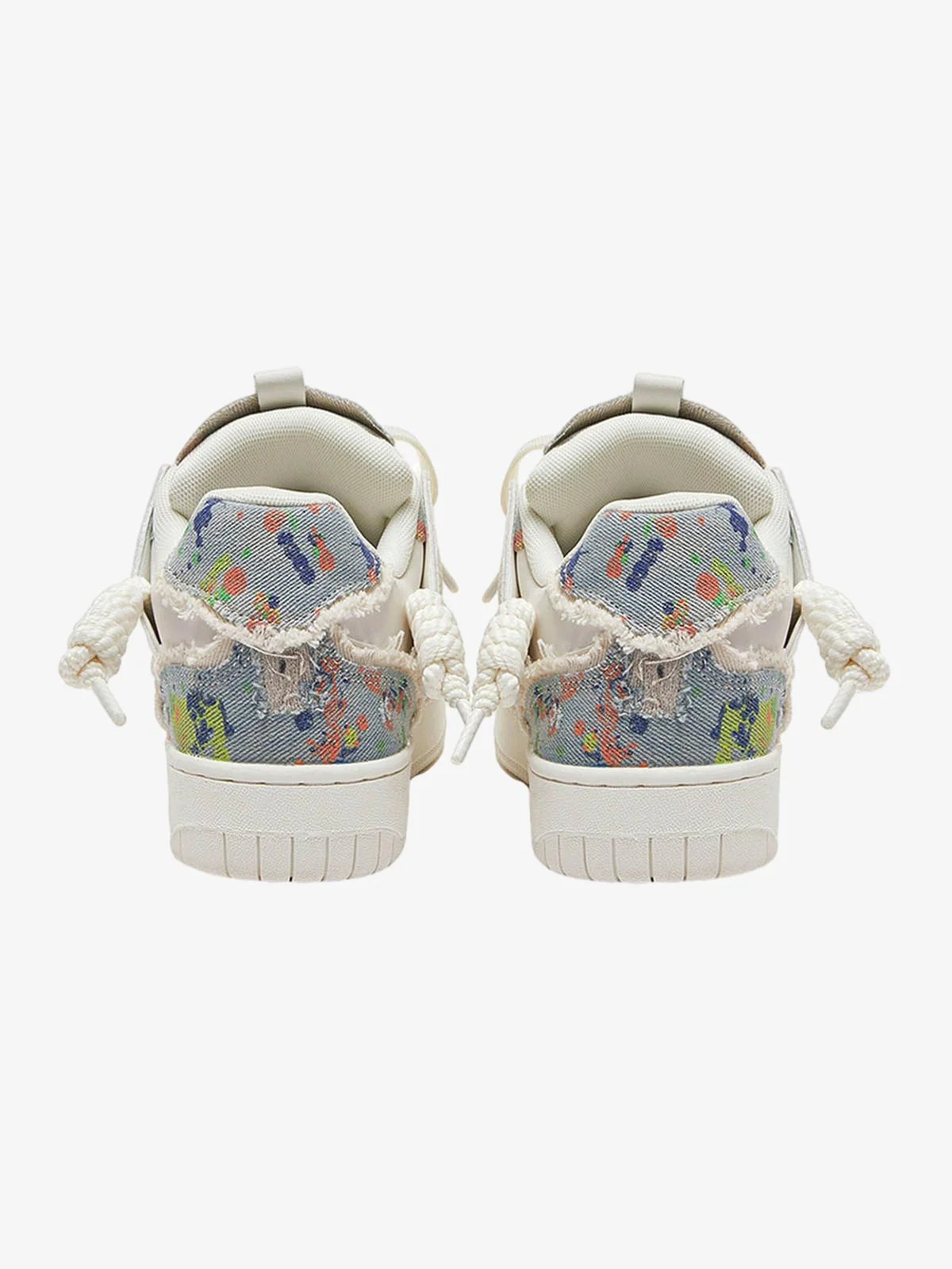 Destruction Series Tassel Contrast Color Sneakers - 2356 - Image 4