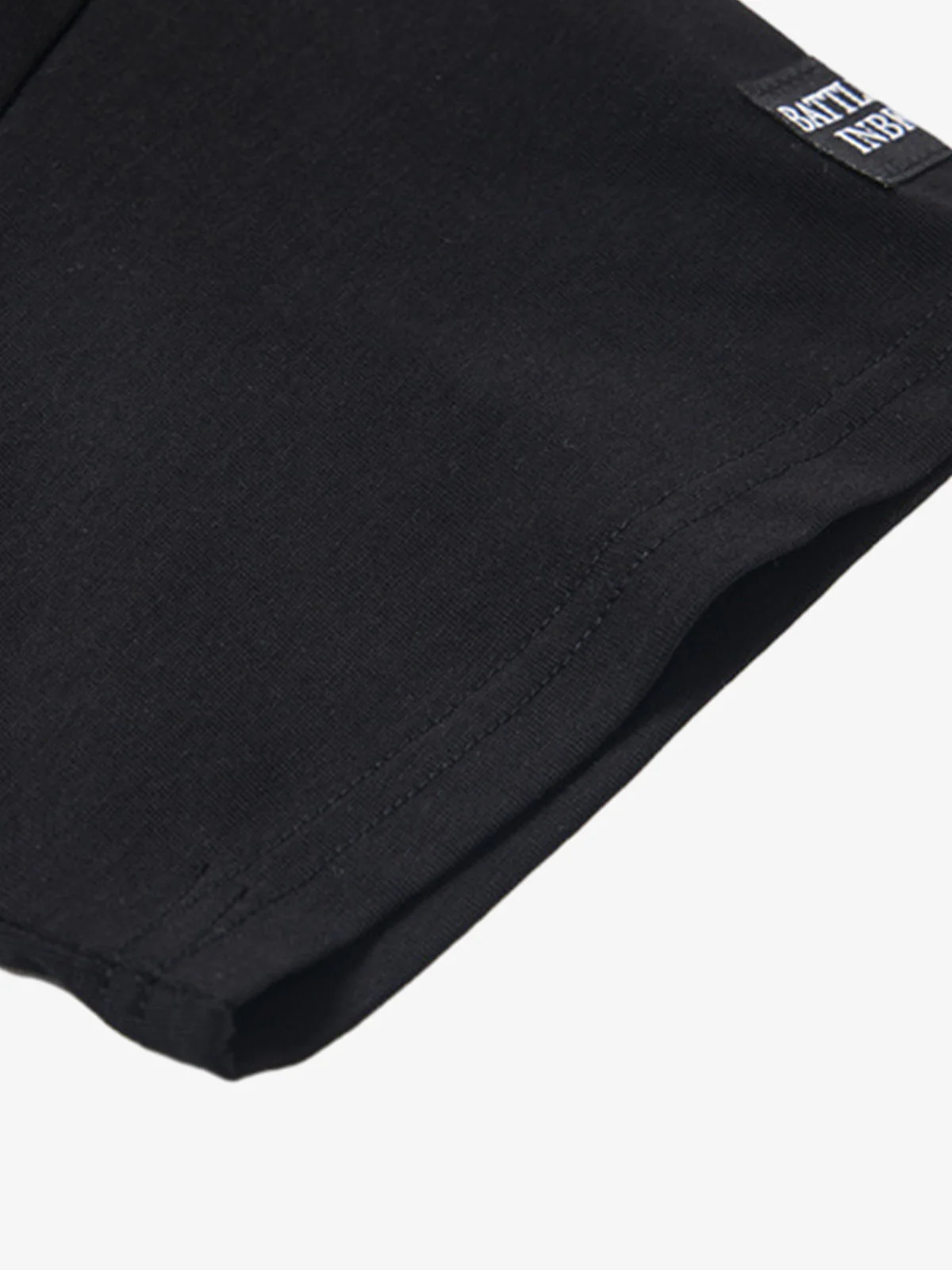 Detachable Badge Hooded Plaid Cape T-shirt - Image 8