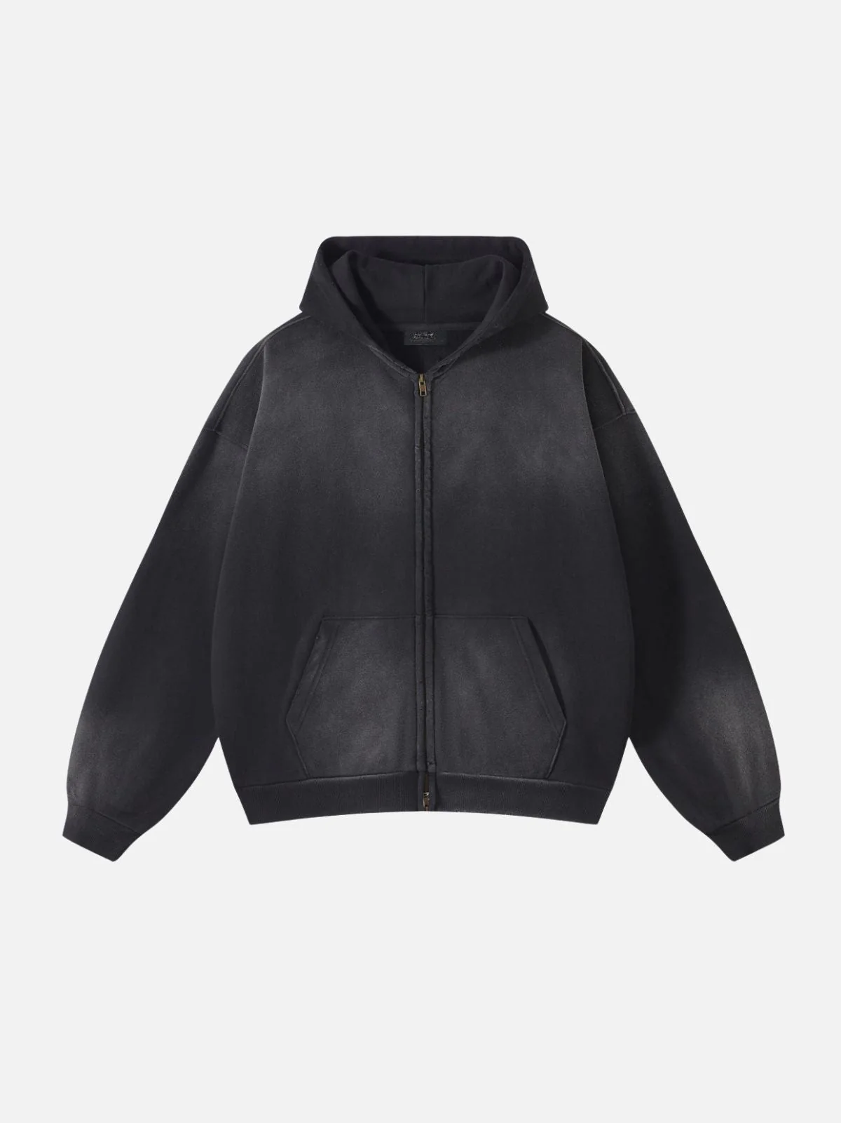 DYED - Cropped Premium Zip Up Hoodie