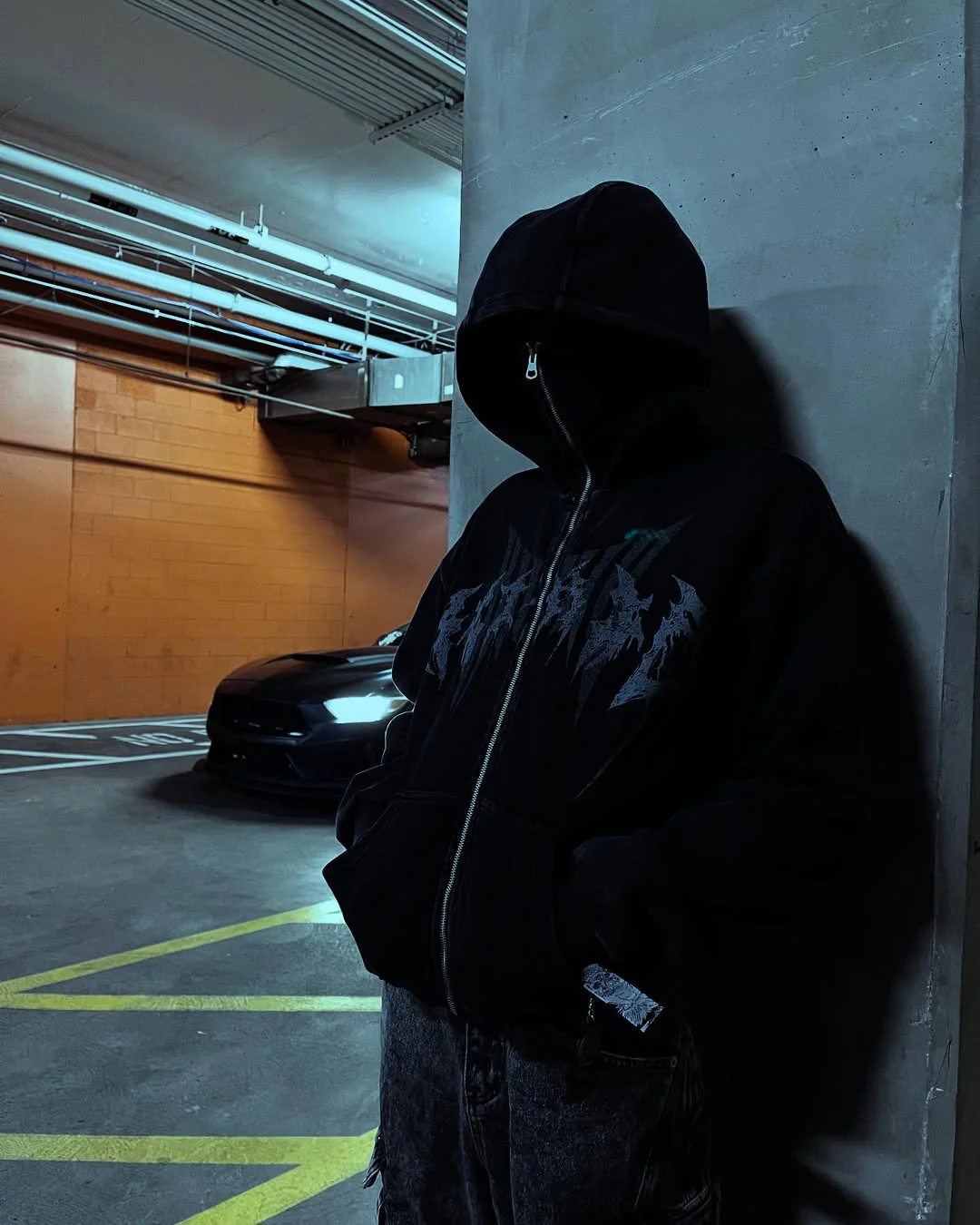 KIIKIO Stonewashed Balaclava Integrated Hoodie - Image 5