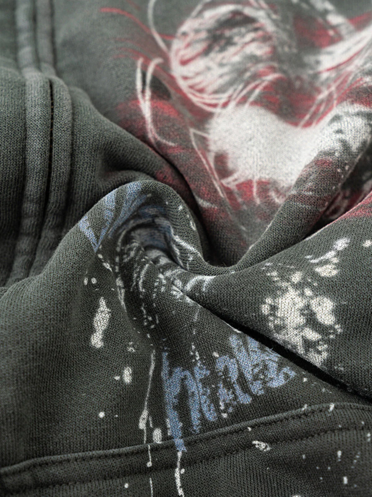 KINGRESS - Oversized Print Zip Up Hoodie - Image 8