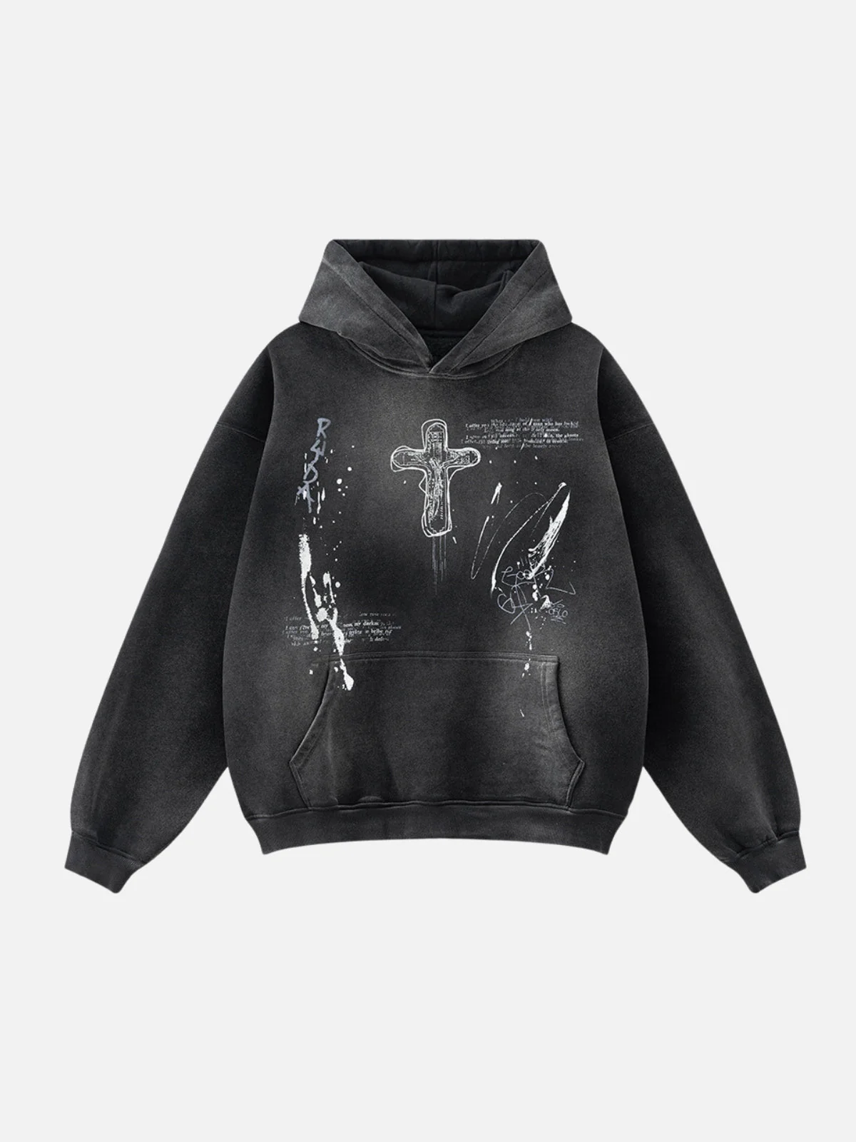 KRISS CROSS - Oversized Print Hoodie - Image 2