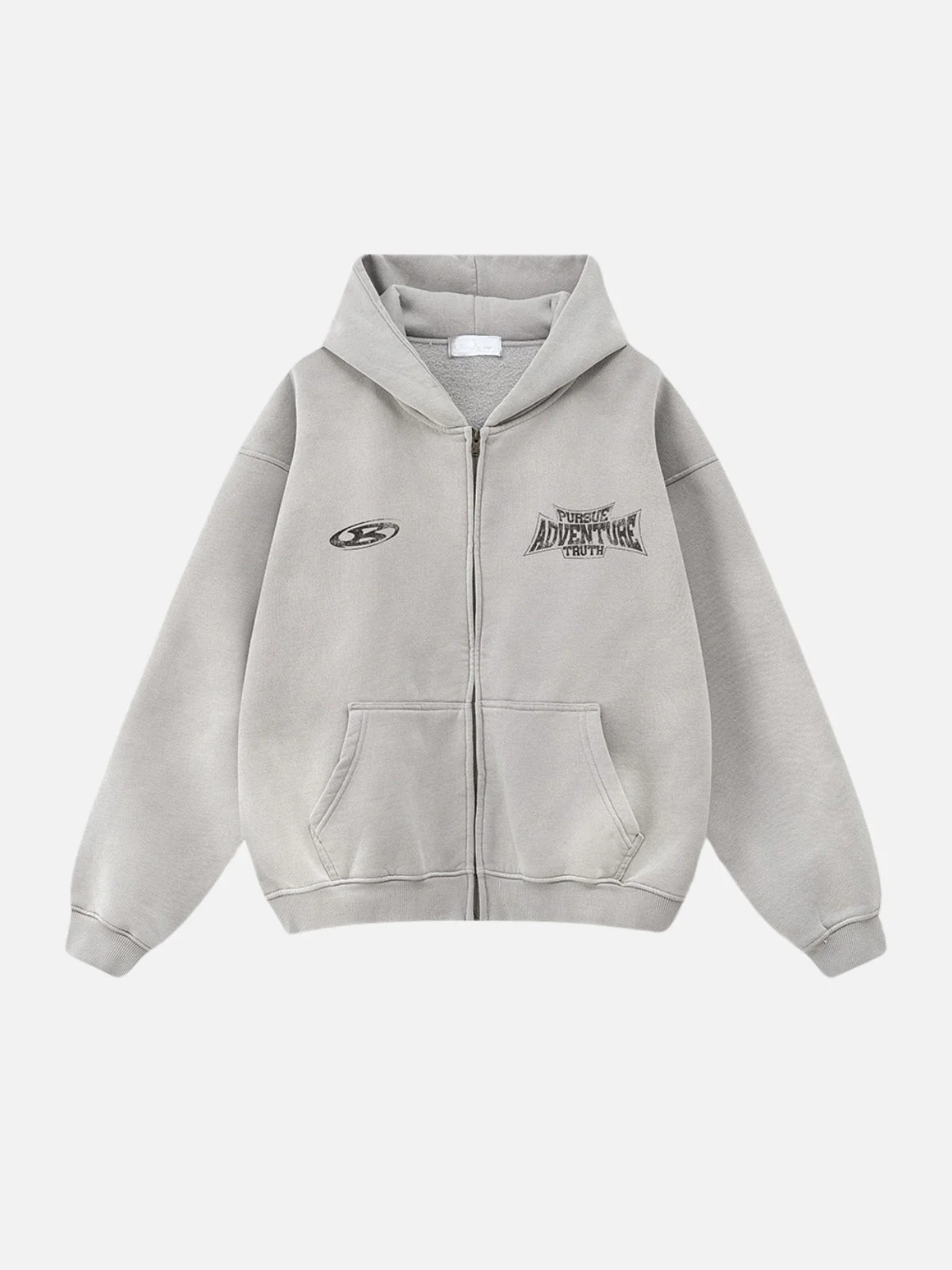 LUNARA® - Oversized Print Zip Up Hoodie UNISEX - Image 4