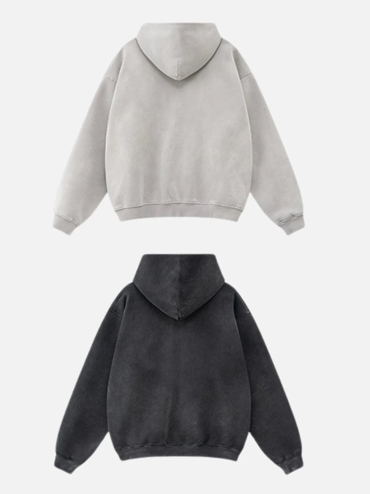 SINGUS - Oversized Print Zip Up Hoodie - Image 3