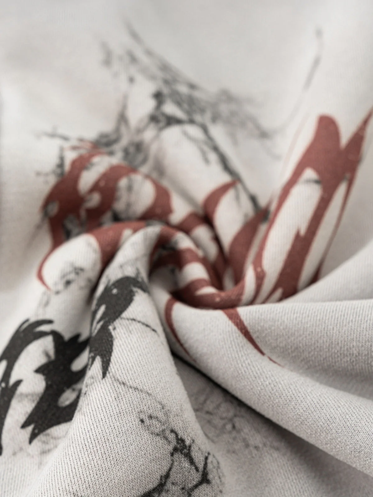 SINGUS - Oversized Print Zip Up Hoodie - Image 6