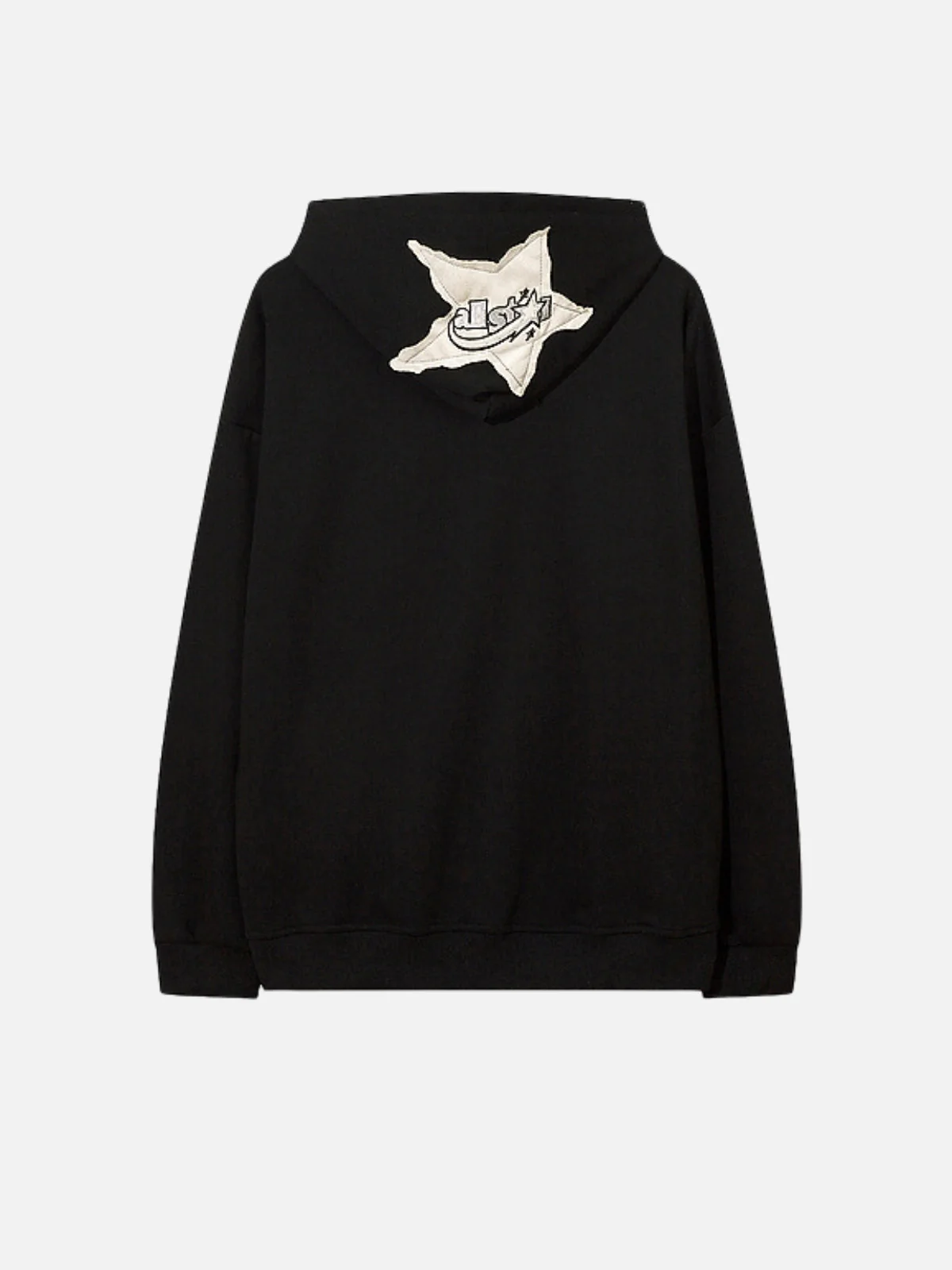 STAR PATCH - Oversized Embroidered Hoodie - Image 3