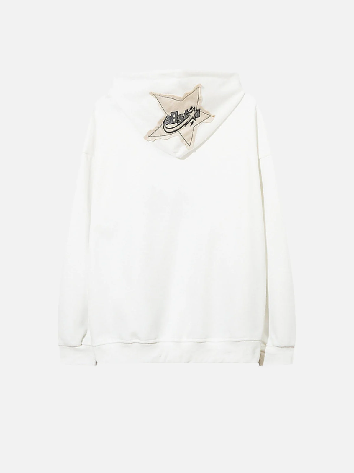 STAR PATCH - Oversized Embroidered Hoodie - Image 4