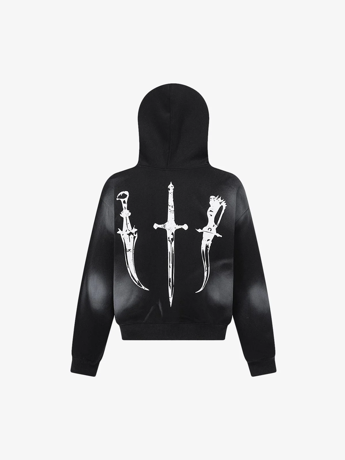 Thesupermade Wasteland Style Cardigan Zip UP Fur Hooded Jacket - 2279 - Image 7